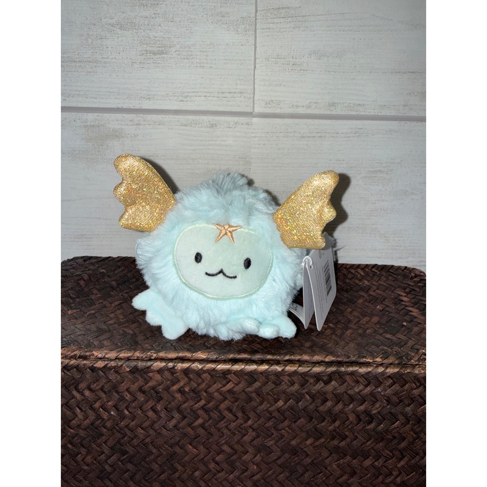 Slumberkins Yak Kin Plush Mint Green Gold Glitter Wings Stuffed Animal Toy NWT
